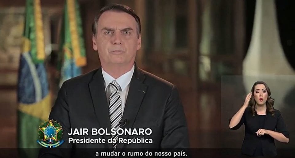 Pronunciamento de Bolsonaro