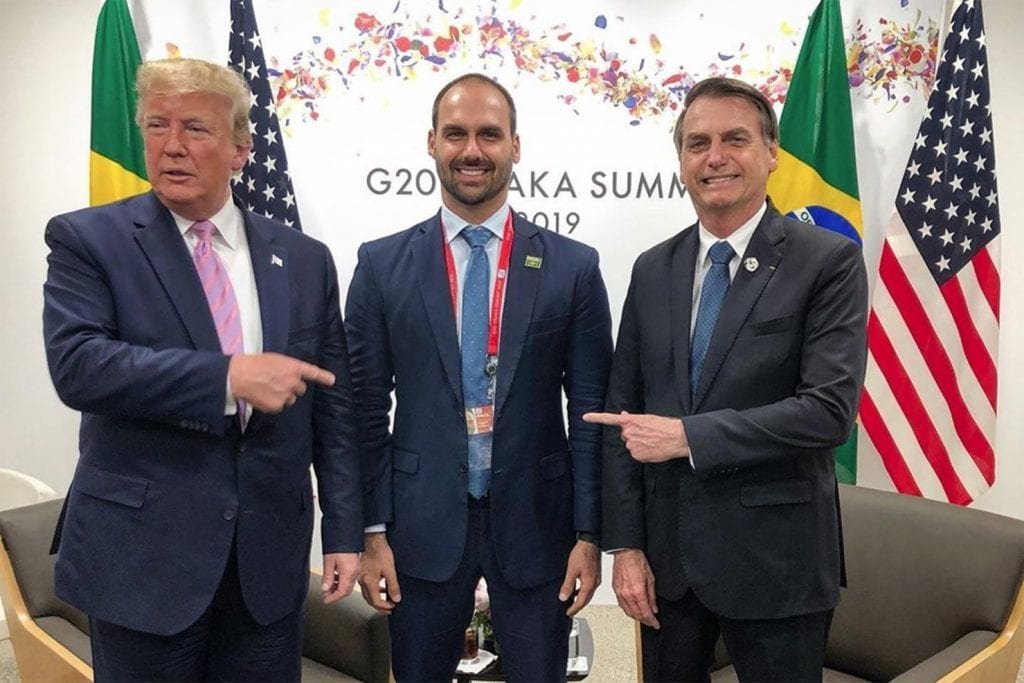 Bolsonaro celebra encontro de Eduardo e Ernesto com Trump