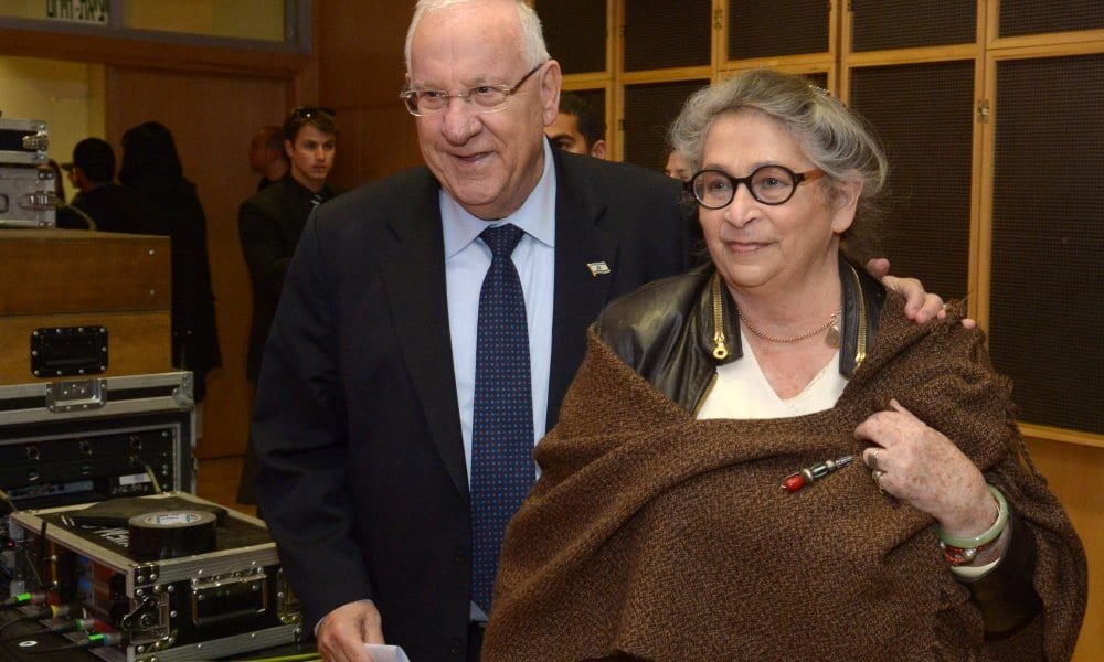 Primeira dama Nechama Rivlin, esposa do presidente de Israel morre aos 73 anos de idade   Conexão Política