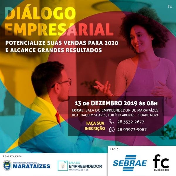 Sala do Empreendedor convida você empresário de Marataízes para um Diálogo Empresarial