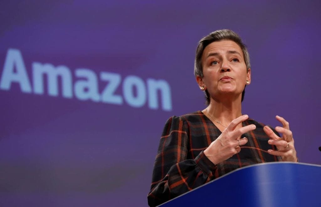 Reguladores da UE anunciam acusações antitruste contra a Amazon