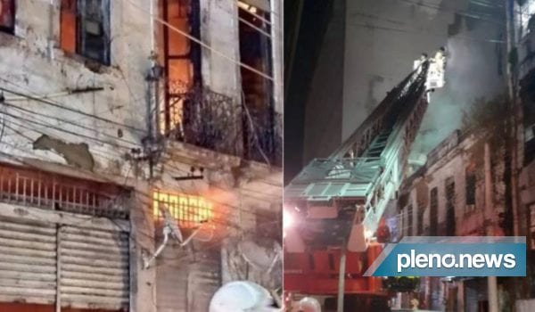 Incêndio no centro do Rio deixa famílias desabrigadas