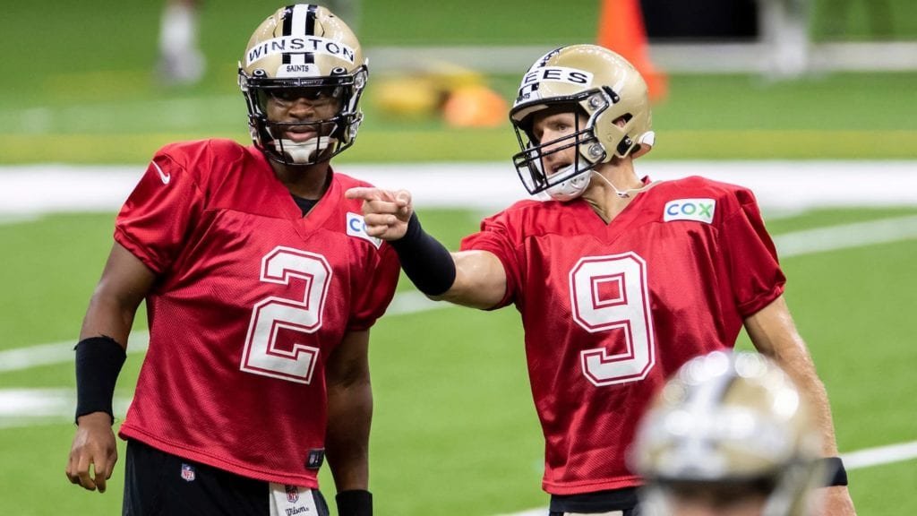 Jameis Winston agradece a Drew Brees por mostrar a ele 'como ser um quarterback da NFL'