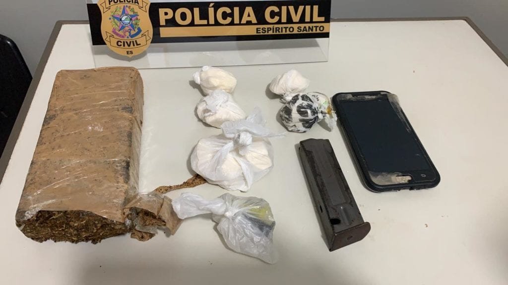Polícia Civil prende suspeito de tráfico de drogas em Cachoeiro de Itapemirim