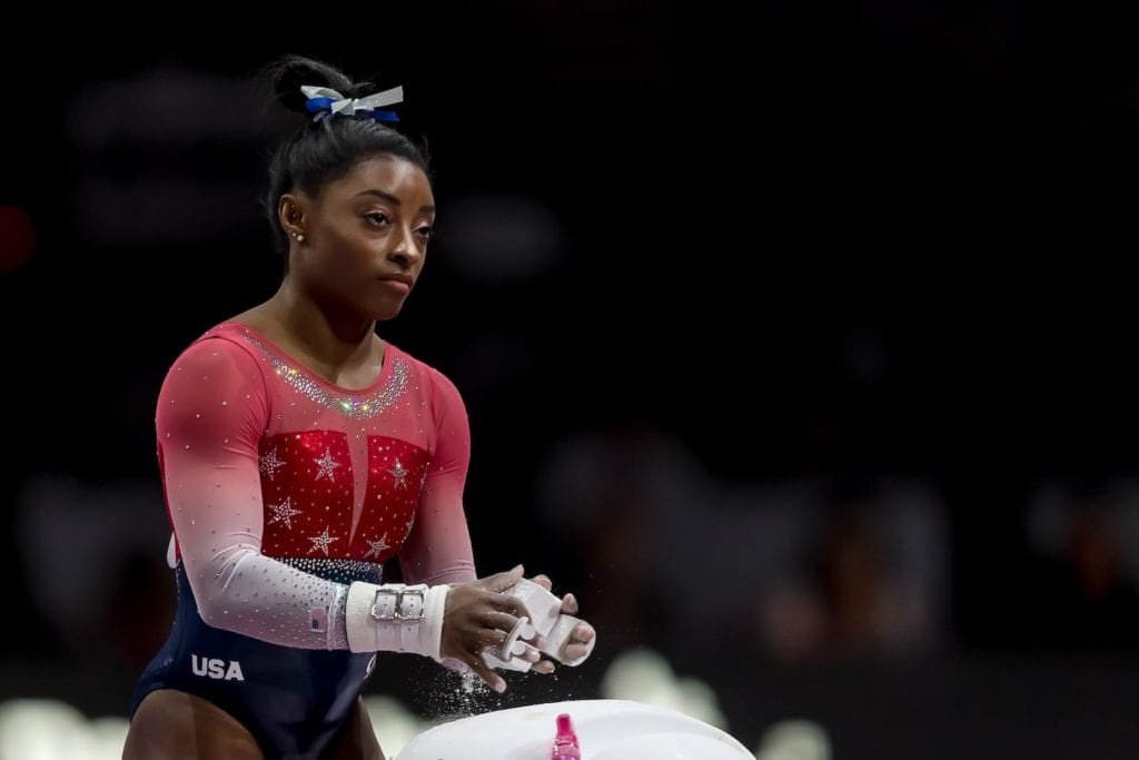 Simone Biles planeja levar seu novo salto aos Jogos Olímpicos de Tóquio