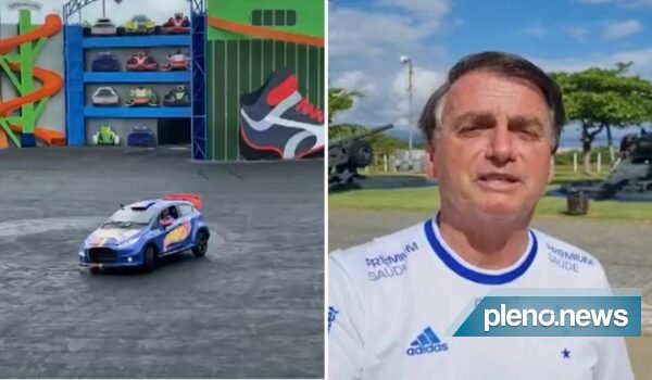 Bolsonaro visita Beto Carrero em SC e pilota carro do parque
