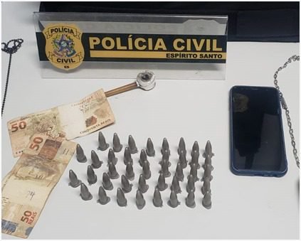 Polícia Civil prende suspeito de tráfico de drogas em Muniz Freire