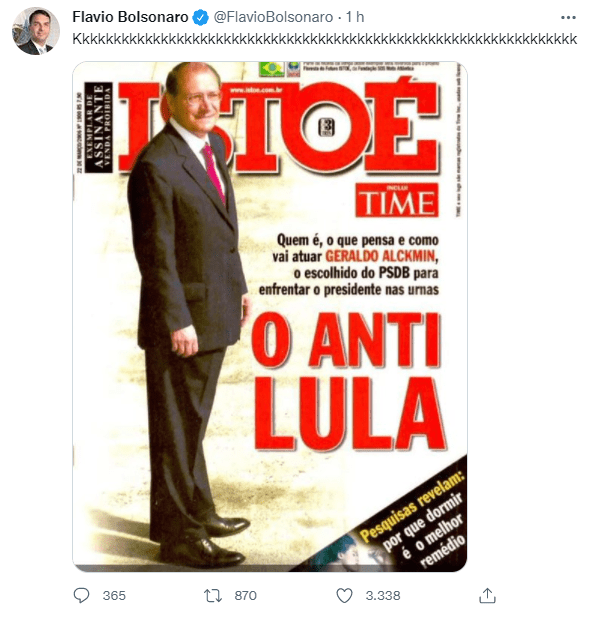 Flavio B. debocha de revista que trouxe Alckmin como “antiLula”