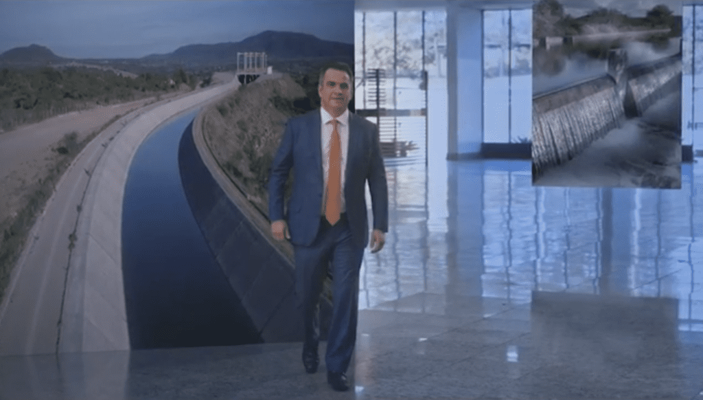 PP na TV mostra rio São Francisco e enaltece Bolsonaro