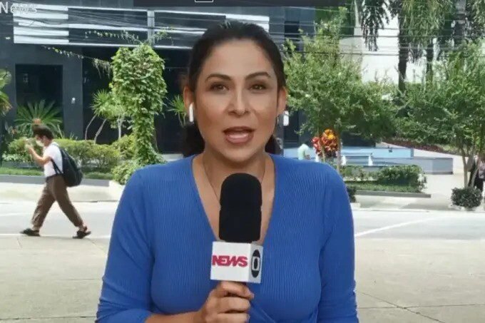 Jornalista da Globo quase é atropelada durante gravação