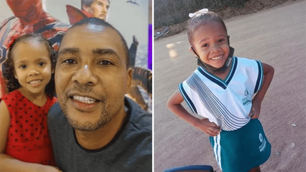 Pai diz que erro matou filha de 4 anos: “Deram adrenalina para ela”