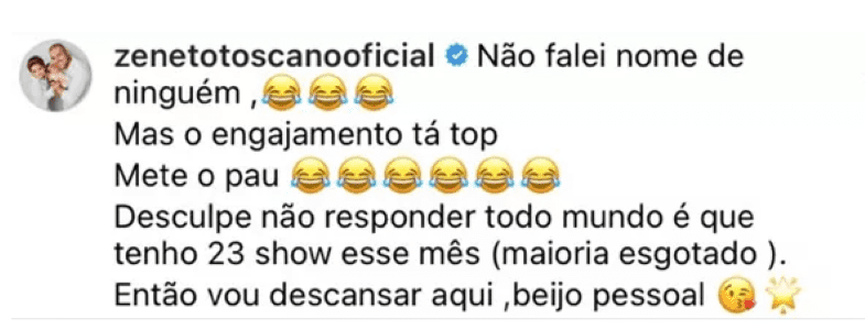 Sertanejo Zé Neto se pronuncia após “irritar” fãs de Anitta