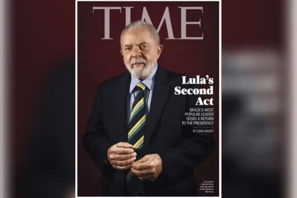 Time estampa Lula na capa e o chama de “líder mais popular”