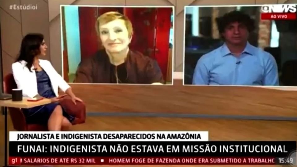 Andréia Sadi constrange Guga Chacra ao vivo e é criticada