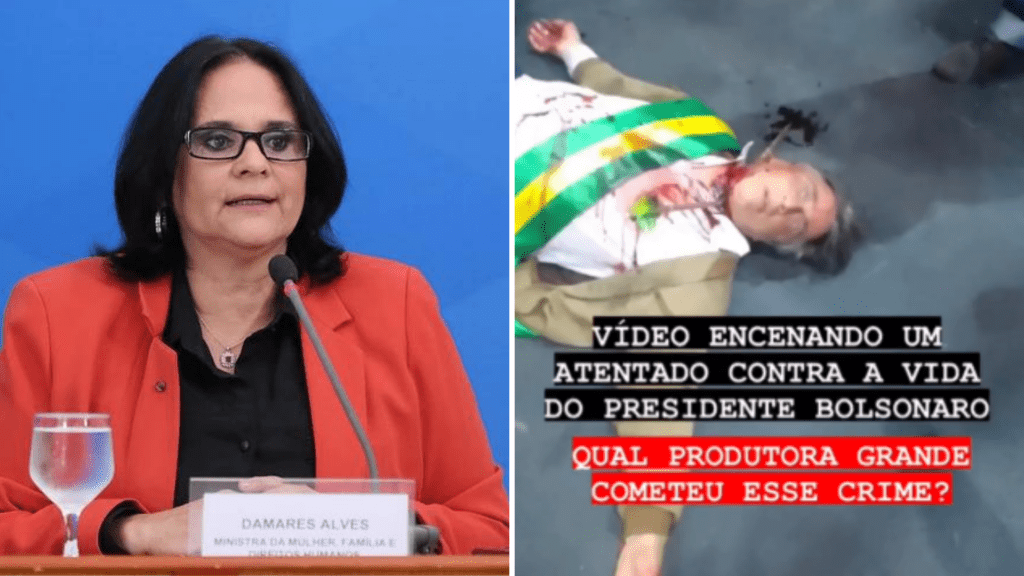 Damares pede que MP apure encenação de atentado contra Bolsonaro