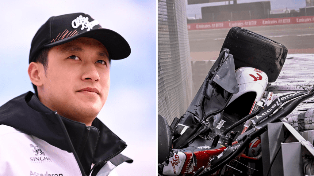 F1: Zhou recebe alta após grave acidente em Silverstone