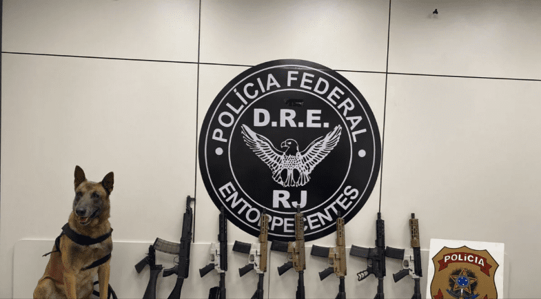 Homem é preso com 7 fuzis, pistola e carregadores no Rio