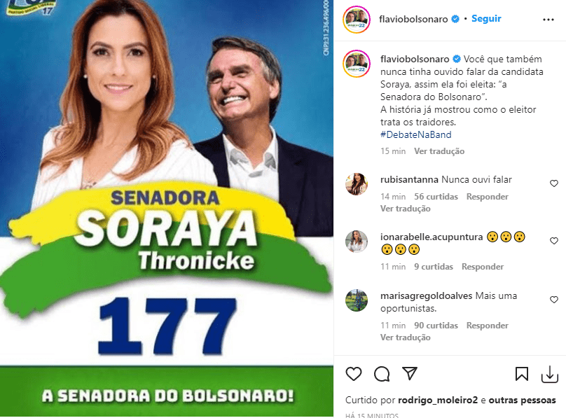 Soraya Thronicke foi eleita como a “senadora do Bolsonaro”