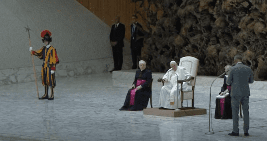 Vídeo: Guarda suíço desmaia diante do papa Francisco