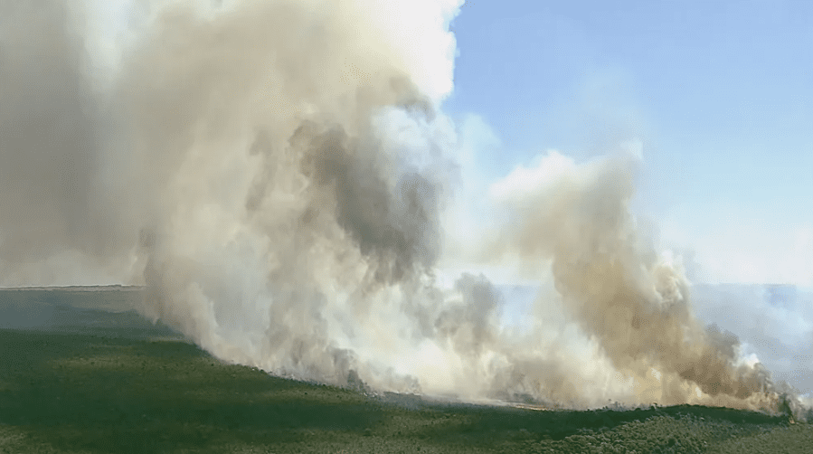 Grande incêndio atinge o Parque Nacional de Brasília