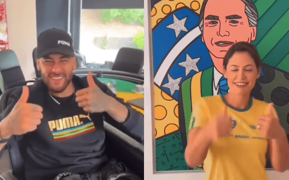 Michelle posta vídeo de Neymar e faz campanha em Libras