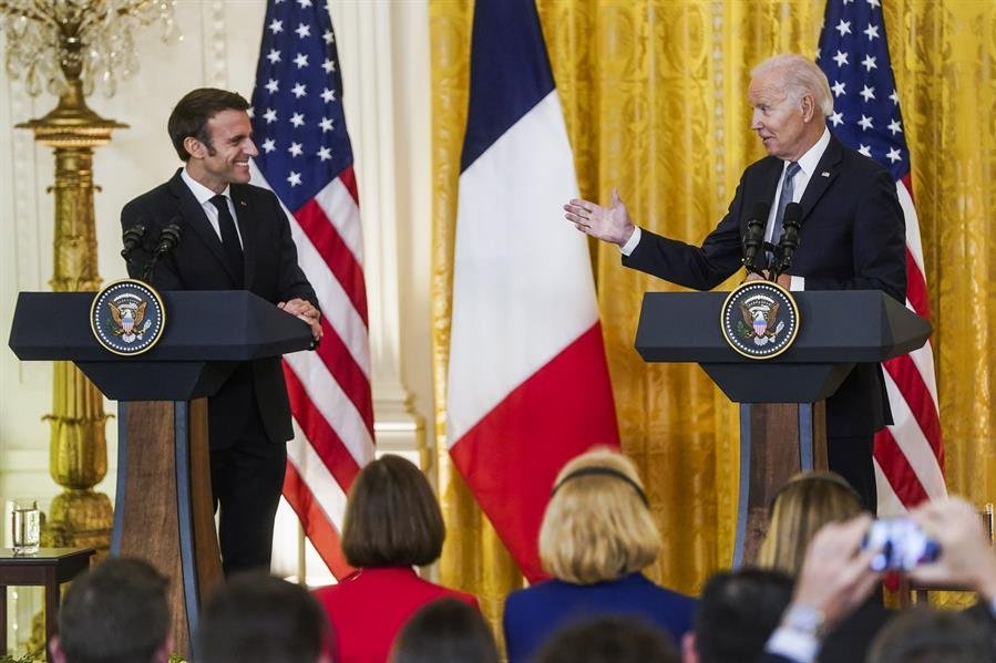 Biden e Macron se encontram e discutem cooperação bilateral
