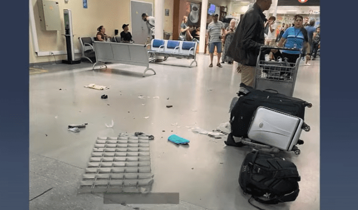 Guarulhos: Mala explode em aeroporto; parte do teto se desprende