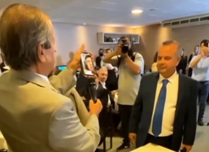 Dos EUA, Jair Bolsonaro discursa em jantar do PL em Brasília