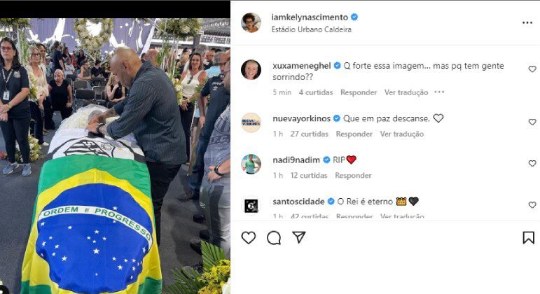 Xuxa questiona participantes do velório de Pelé: “Sorrindo?”