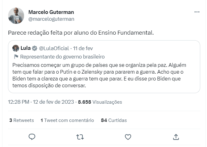 Comandante da FAB da gestão Bolsonaro curte post contra Lula