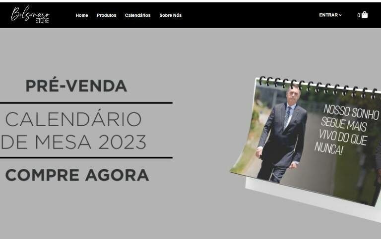 Eduardo divulga loja online com produtos de Jair Bolsonaro