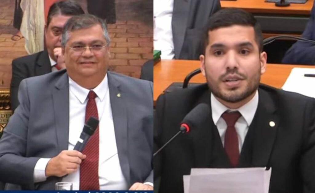 Flávio Dino e André Fernandes discutem em sessão da CCJ