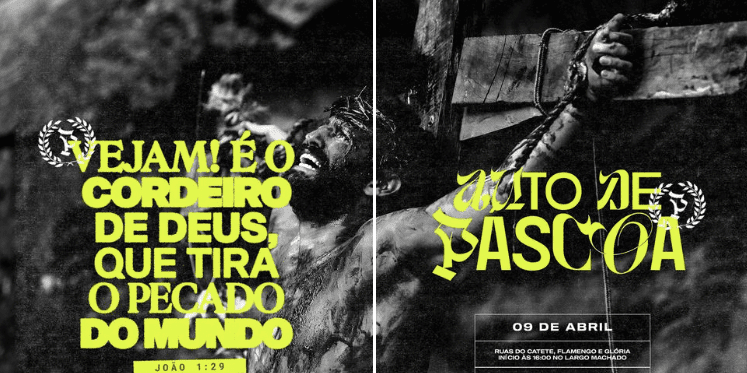 Comunidade da Zona Sul fará encenação da Paixão de Cristo em ruas do Rio