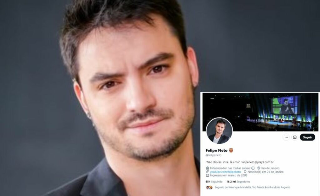 Twitter retira selo de verificação de Felipe Neto