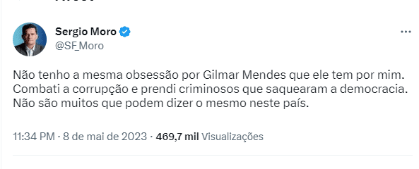 No Roda Viva, Gilmar Mendes ‘desafia’ Sergio Moro para debate