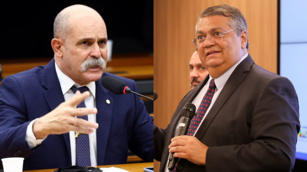 Dep. Sargento Fahur (PSD - PR) e ministro da Justiça, Flávio Dino